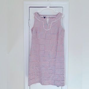 Talbots Sleeveless Dress-Red, White and Blue!